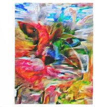 Abstrakt: Uttryckssymbol för kattutskrift"