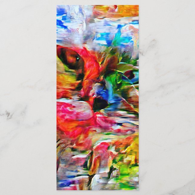 Abstrakt: Uttryckssymbol för kattutskrift" Meny (Framsida)