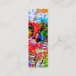 Abstrakt: Uttryckssymbol för kattutskrift" Mini Visitkort