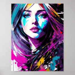 Abstrakt vacker du poster