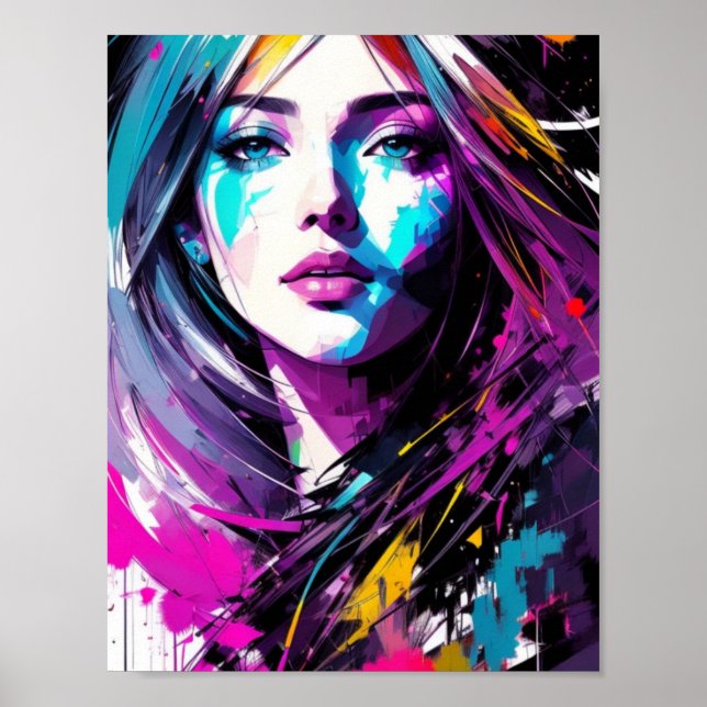 Abstrakt vacker du poster (Framsidan)