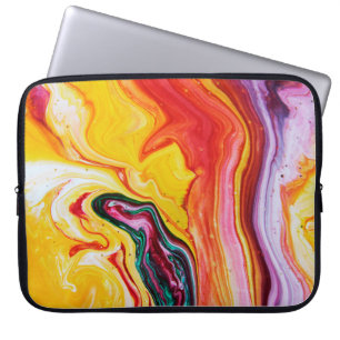 Abstrakt vackert vattenfärgshav laptop fodral