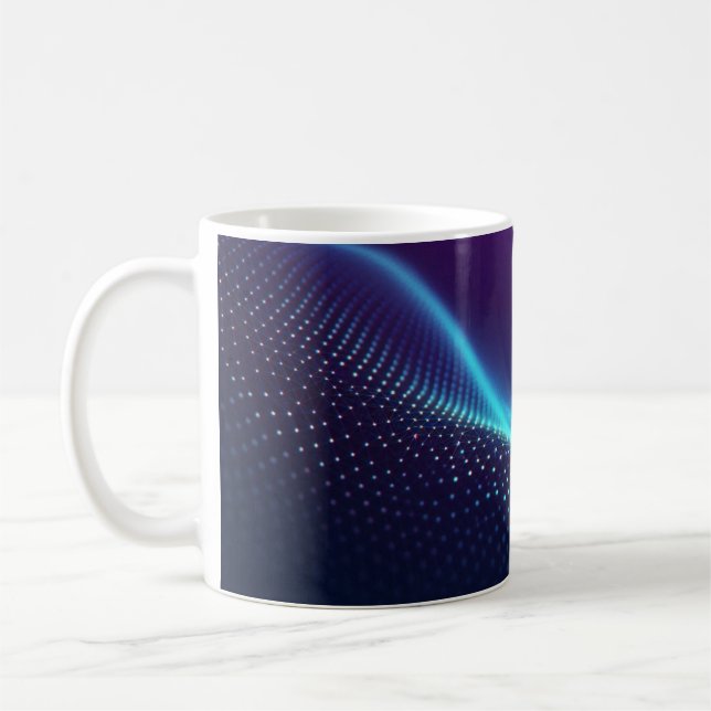 Abstrakt våg kaffemugg (Vänster)