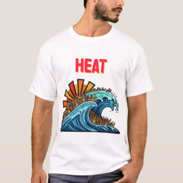 Abstrakt Vågar (), grafik "Heat Vinkar" T Shirt