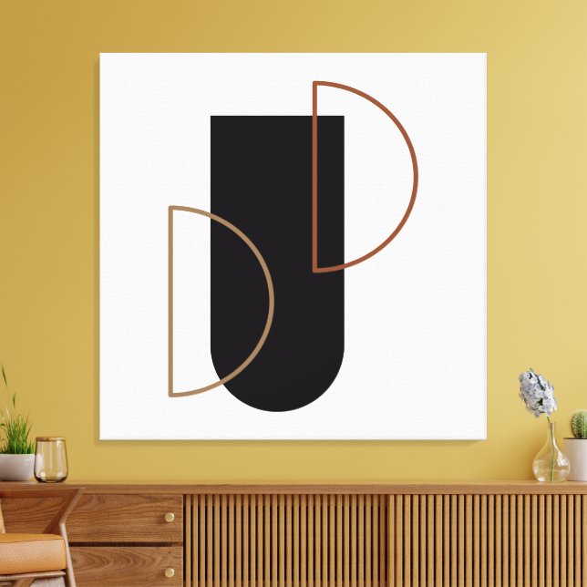 Abstrakt Väggkonst Canvastryck (Insitu (Vardagsrum))