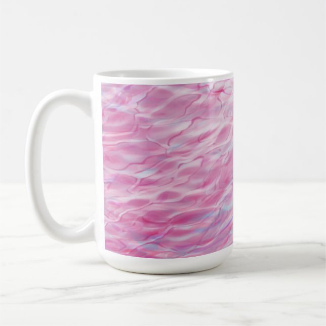 Abstrakt vågigt mönster kaffemugg (Vänster)