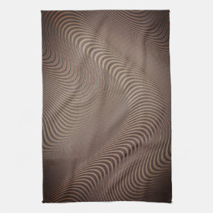 Abstrakt Vågigt stripe Mönster Linjer - Kökshandduk