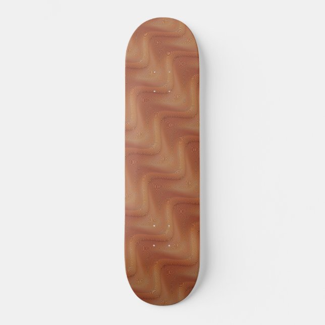Abstrakt Vågigt stripe Skateboard (Framsida)