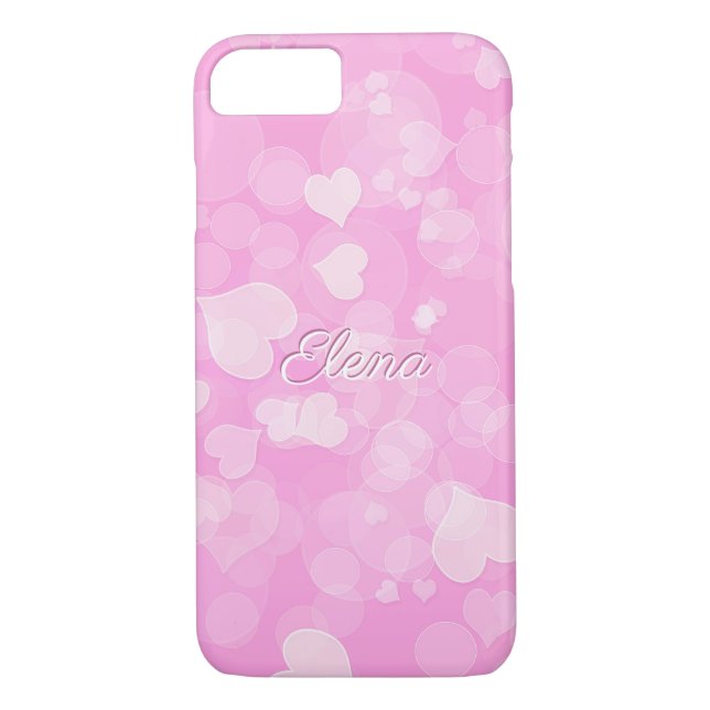 Abstrakt valentin struktur för kärlekbokeh. Namn Case-Mate iPhone Skal (Baksida)