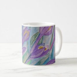 Abstrakt Vår Crocus Mugg