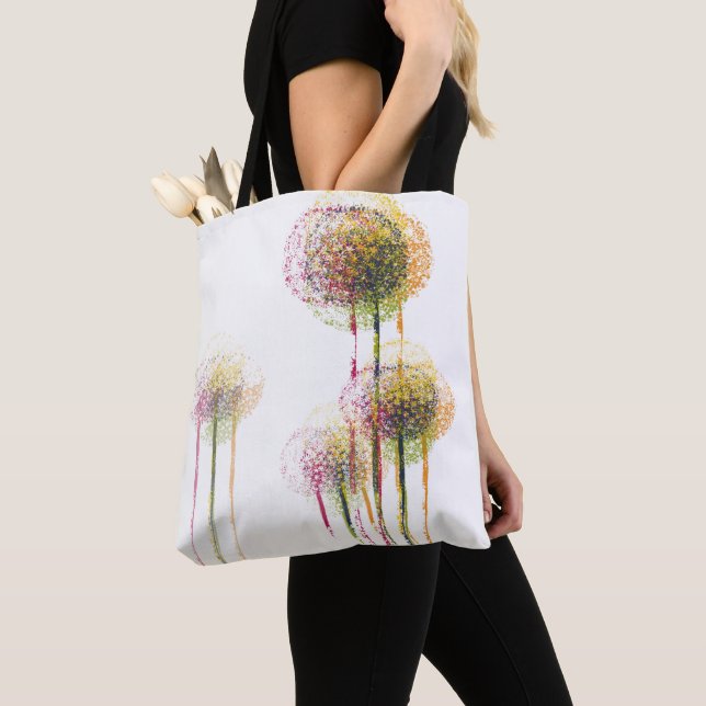 Abstrakt Vår Flower Träd #2 Tygkasse (Närbild)
