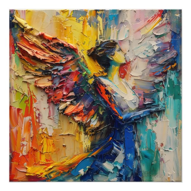 Abstrakt vårdängel fototryck (Framsidan)