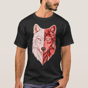 Abstrakt Vargidentitet Dubbel Själv Symbolisk Mo T Shirt