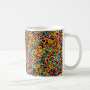 Abstrakt världstryckmugg kaffemugg