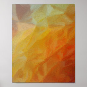 Abstrakt värme: Impressionistisk mosaik Poster