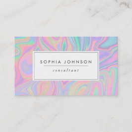 Abstrakt Vätskekvivalent pastel Färg Visitkort