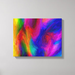 Abstrakt Vatten Färg Stretched Canvas