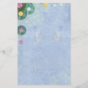 abstrakt vatten lilies-stationär brevpapper