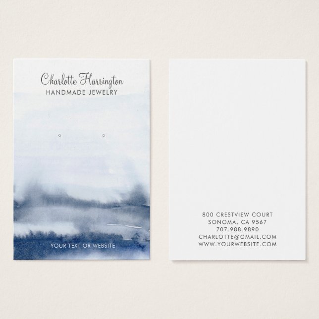 Abstrakt Vatten Örning av judiskt Visning Visitkort (Framsida & baksida)