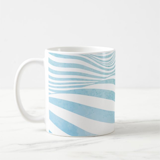 Abstrakt vatten struktur som framställs med handmå kaffemugg (Vänster)