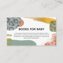 Abstrakt Vattenfärg Animaliskt färgämne Bokar för  Tilläggskort