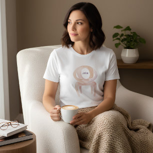 Abstrakt Vattenfärg Stödjande Kram Stol T Shirt