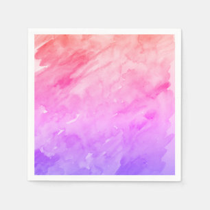 Abstrakt Vattenfärg Tie Dye Neon Pappersservett