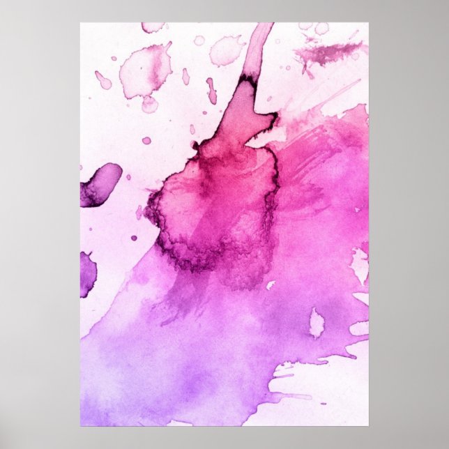 Abstrakt vattenfärgad handmålad bakgrund 5 poster (Framsidan)