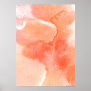 Abstrakt, vattenfärgad handmålad bakgrund poster