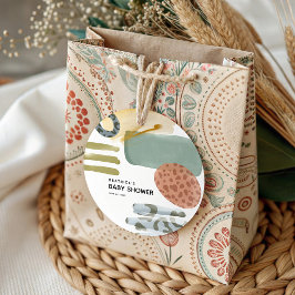 Abstrakt Vattenfärgning Animaliskt färgutskrift Fä Gåvor Etiketter