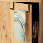 Abstrakt vattenfärgsbild vinkar. Modern tillströmn Kökshandduk<br><div class="desc">Abstrakt vattenfärgskonst vinkara kökshanddukar i mjuk beige grönt färg. Modern färgtillförsel rörelse av färg.</div>