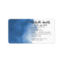 Abstrakt vattenfärgsblått penseldrag färg stänk