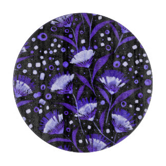 Abstrakt Vattenfärgsblommor Mönster