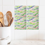 Abstrakt Vattenfärgsfärgad Grönt Rosa Blue Decorat Kakelplatta<br><div class="desc">Den dekorativa plattan med abstrakt vattenfärg har en abstrakt som flödar i en uppdateringspalett med grönt,  rosa och blått. Dess naturliga,  vattenfärginspirerade mönster kommer att ge ett unikt och konstnärligt tryck till vilket rum som helst. Perfekt för att skapa en distinktiv ryggsplash,  accentvägg eller dekorativ visning.</div>