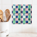 Abstrakt Vattenfärgsflottan Grönt Coral Block Möns Kakelplatta<br><div class="desc">Lägg till en modern puff av Färg med den här abstrakten vattenfärgsruta. Den här dekorativa plattan i snyggten har en contemporary som blockerar mönster i ett pulserande vattenfärgsfärgat stil. Med sina djärva och konstnärliga fyrkanter i blått, grönt och korall kommer den att lägga till en modern och lekfull beröring på...</div>