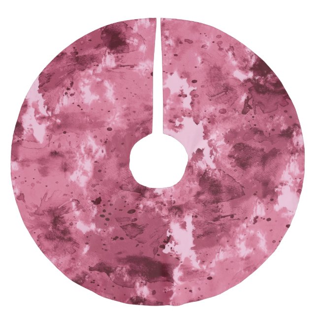 Abstrakt vattenfärgsgrunge: kamouflage mönster. julgransmatta borstad polyester (Framsidan)