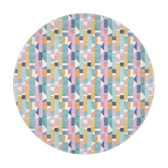 Abstrakt vattenfärgShapemönster (Framsidan)