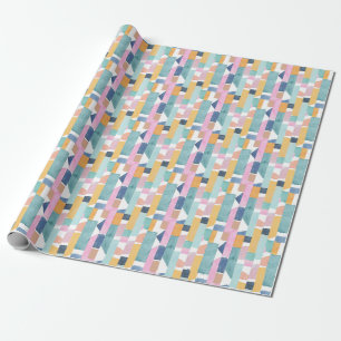 Abstrakt vattenfärgShapemönster Presentpapper