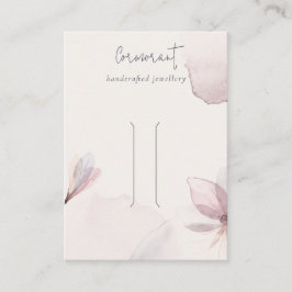 Abstrakt Vattenfärgsinnehavare Blommigt  hårklipps Visitkort