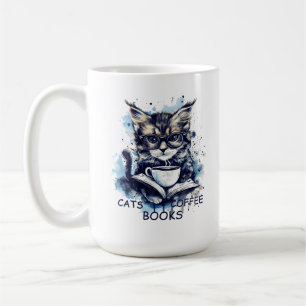 Abstrakt Vattenfärgskaffe Bokar Kaffemugg