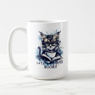 Abstrakt Vattenfärgskaffe Bokar Kaffemugg