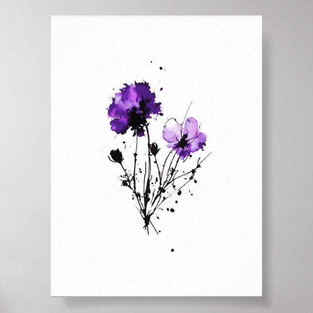 Abstrakt Vattenfärgslådor Poster (Framsidan)
