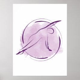 Abstrakt Vattenfärgspilers sida Poster