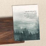 Abstrakt Vattenfärgsskog Grönt Liggande Bröllop Inbjudningar<br><div class="desc">Inbjudan till Rustic Abstrakt Watercolor Forest Landscape Wedding</div>