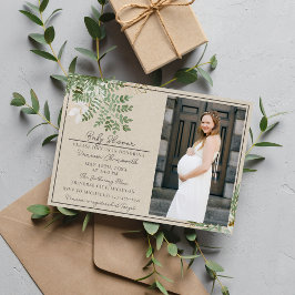 Abstrakt Vattenfärgsskugga Blommigt för babykläder Inbjudningar