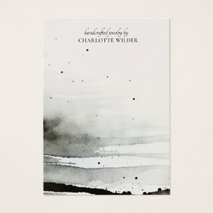 Abstrakt Vattentärsfärgning Avläsning av judiska V Visitkort