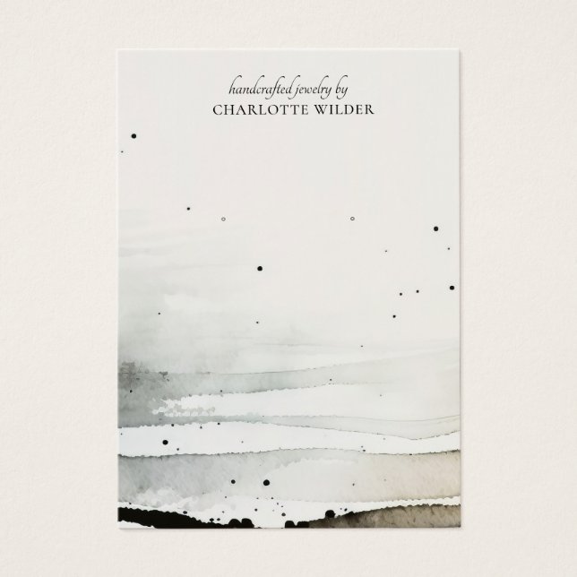 Abstrakt Vattentärsfärgning Avläsning av judiska V Visitkort (Framsidan)