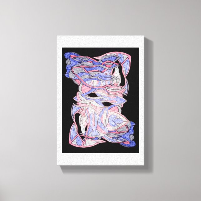 Abstrakt Vävd Andlig Canvas Konst (Framsida)