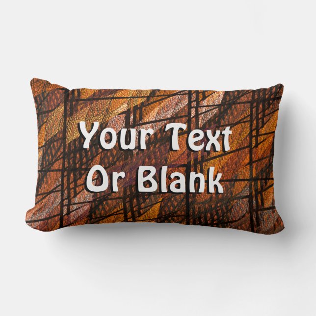 Abstrakt Vävning Nummer 1 Lumbarkudde (Framsida)