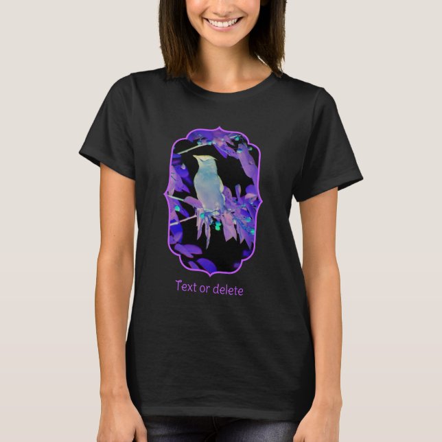 Abstrakt Vaxvinge Fågel Personlig T Shirt (Framsida)